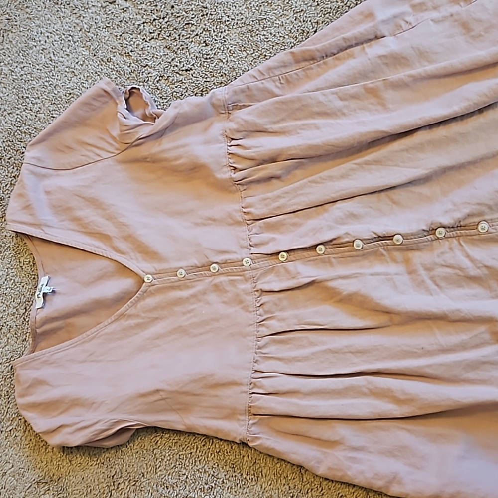 Light Pink Madewell linen dress